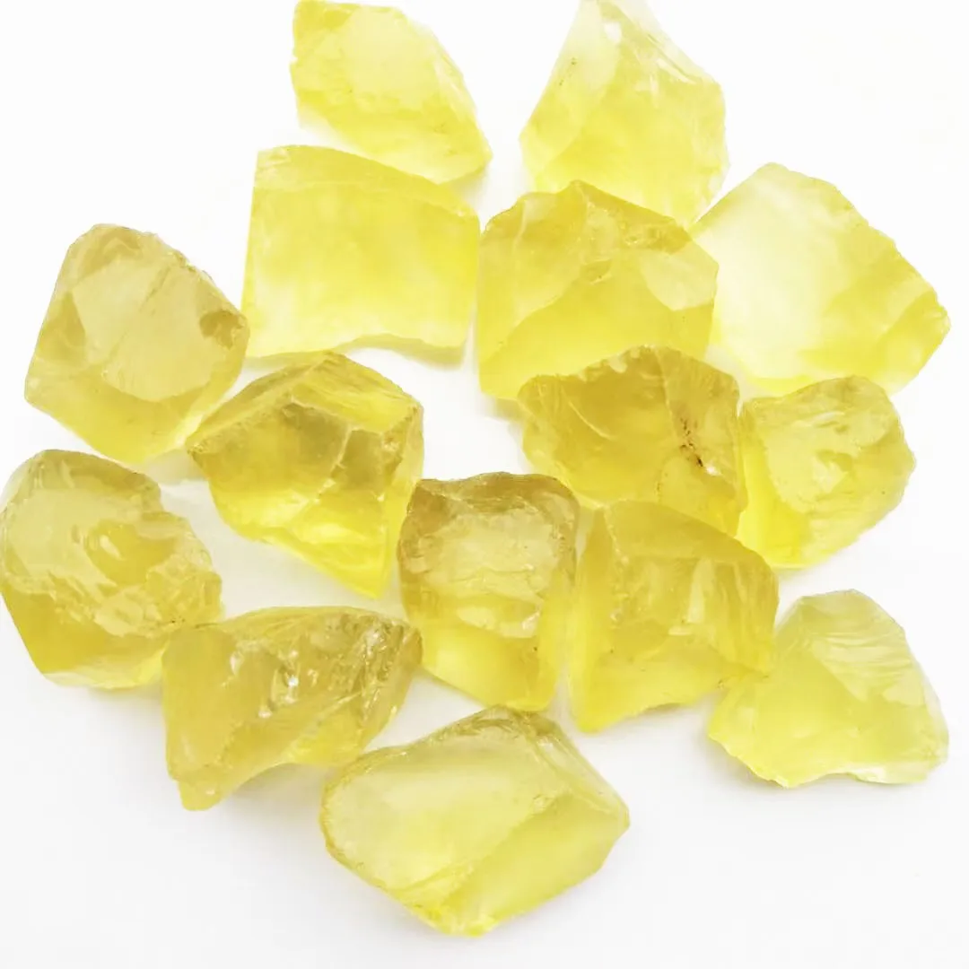 Wholesale Rough Stone Raw Healing Gemstone Mineral Irregular Crystals  Citrine Natural crafts yellow rock for garden decor
