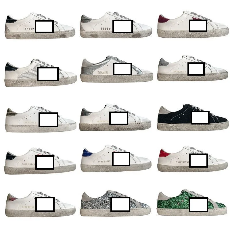 2024 New Sports Designer OG Casual Shoes Black White Italy Dirty Old Ball-Star Mens Women Mens Trainers Golden Sneakers Loafers