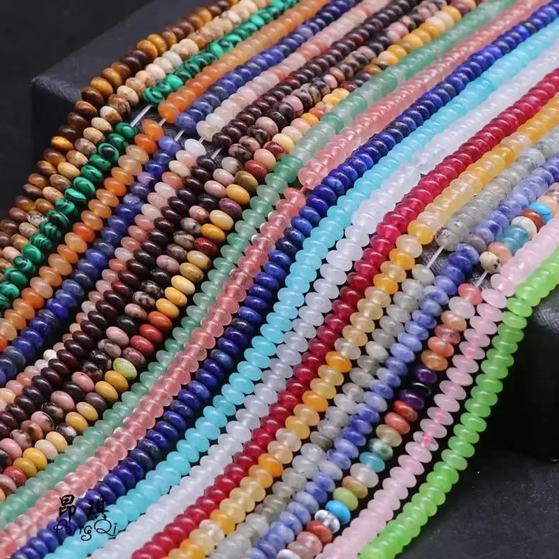 8mm Natural Jade Abacus Beads  DIY Jewelry Spacer Beads Loose Positioning Beads Bracelets Necklaces Wholesale Stock