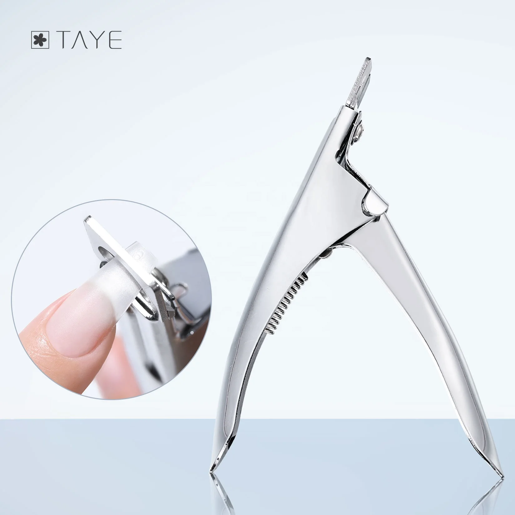 Professional Stainless Steel French U-Shaped False Nail Clipper For Cutting Nail Tips