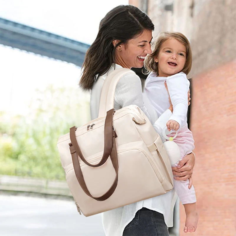 Large Capacity Tote Baby Diaper Bag Mommy Backpack Hospital Weekender Maternity bag newborn baby essential with pacifier case