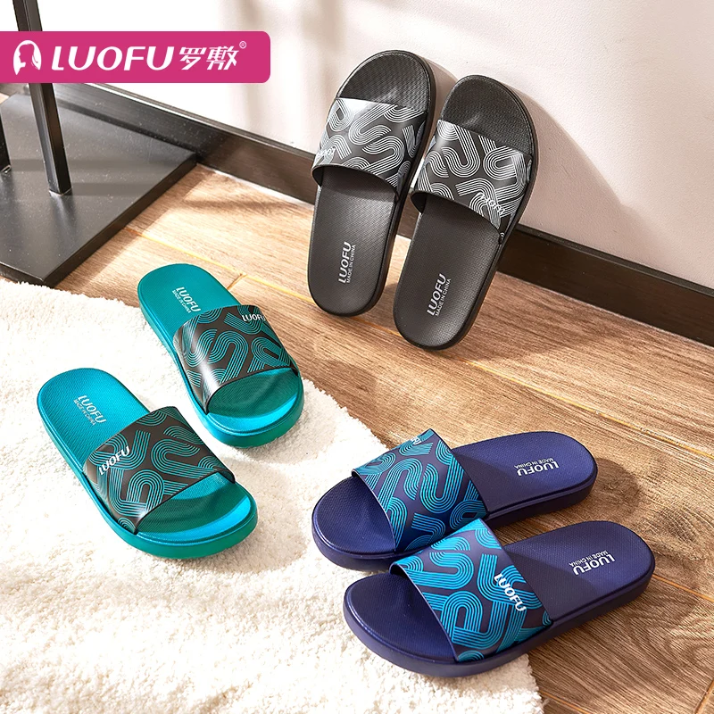 luofu 2021 High Quality EVA fashion sublimation slippers for men wholesale