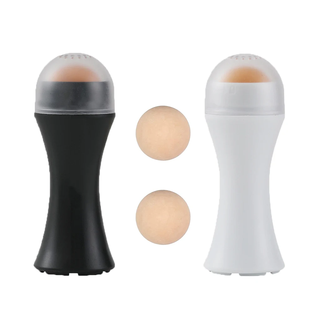 KKS skin care tool pore cleaning face oil-absorbing roller facial revlon volcanic stone oil absorbing roller