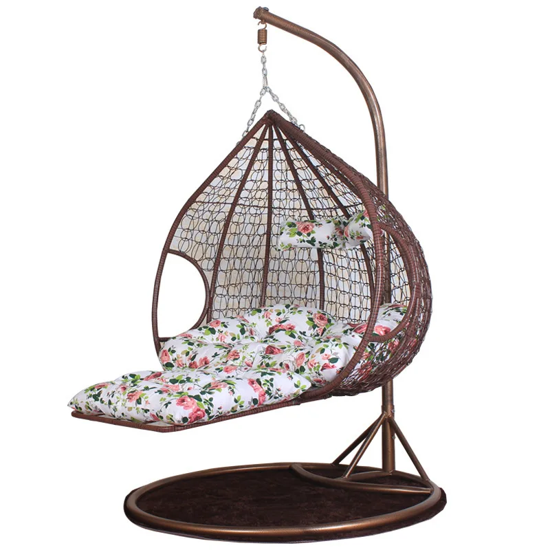 Rattan Swing Patio Garden Weave Hanging Egg Chair With Cushion And Cover
