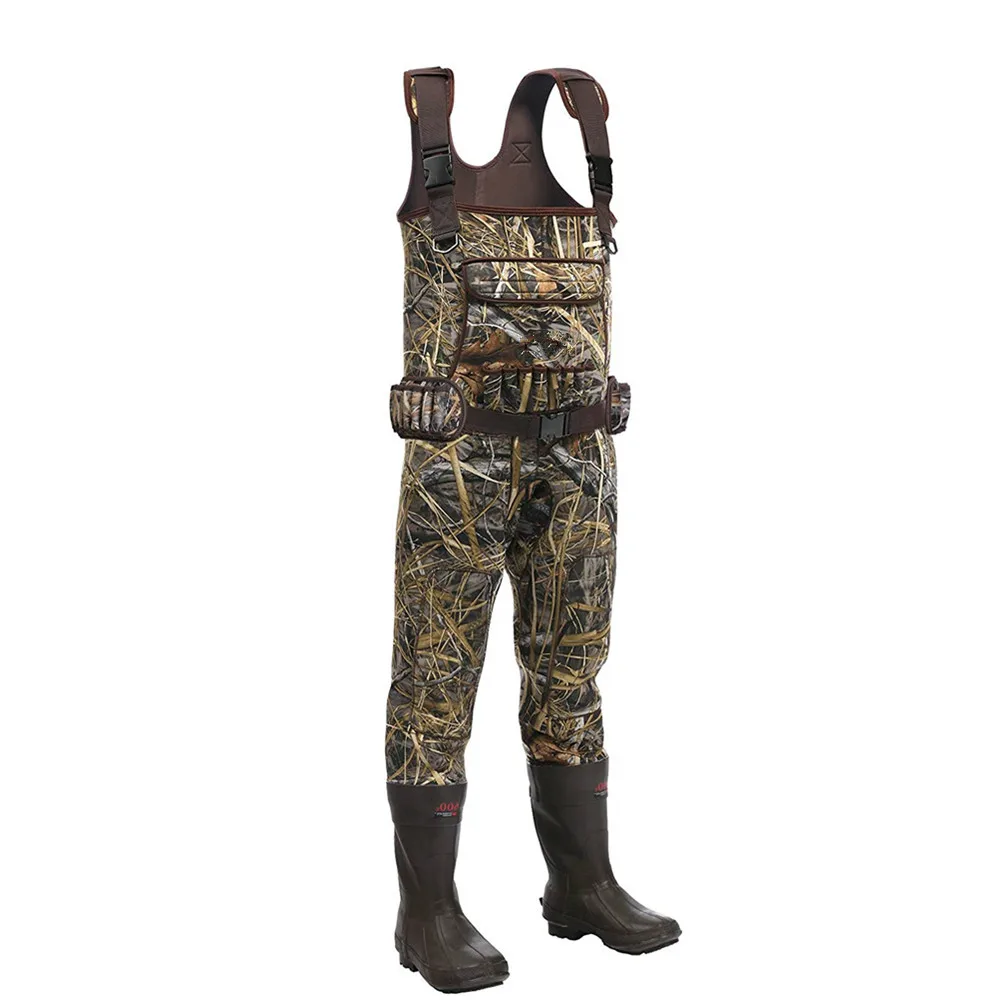 Лидер продаж мужские профессиональные нагрудные водонепроницаемые рыболовные сапоги из неопрена