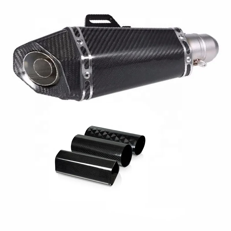 High temperature resistant tube carbon fiber exhaust pipe cover for sale