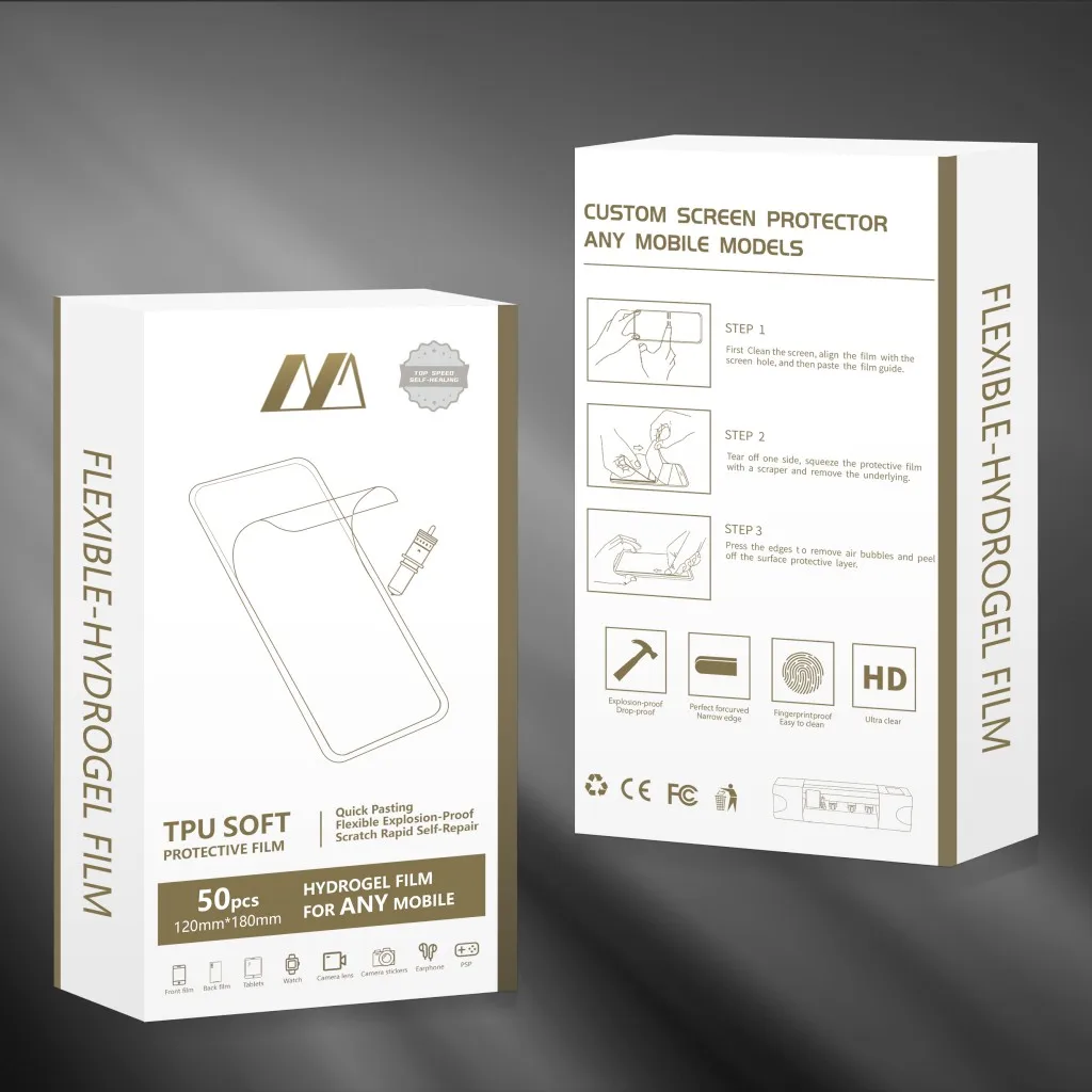 
10 Seconds Visible Restoration Fast Scratch Repair Hydrogel TPU Screen Protector Mobile Cell Phone Film 