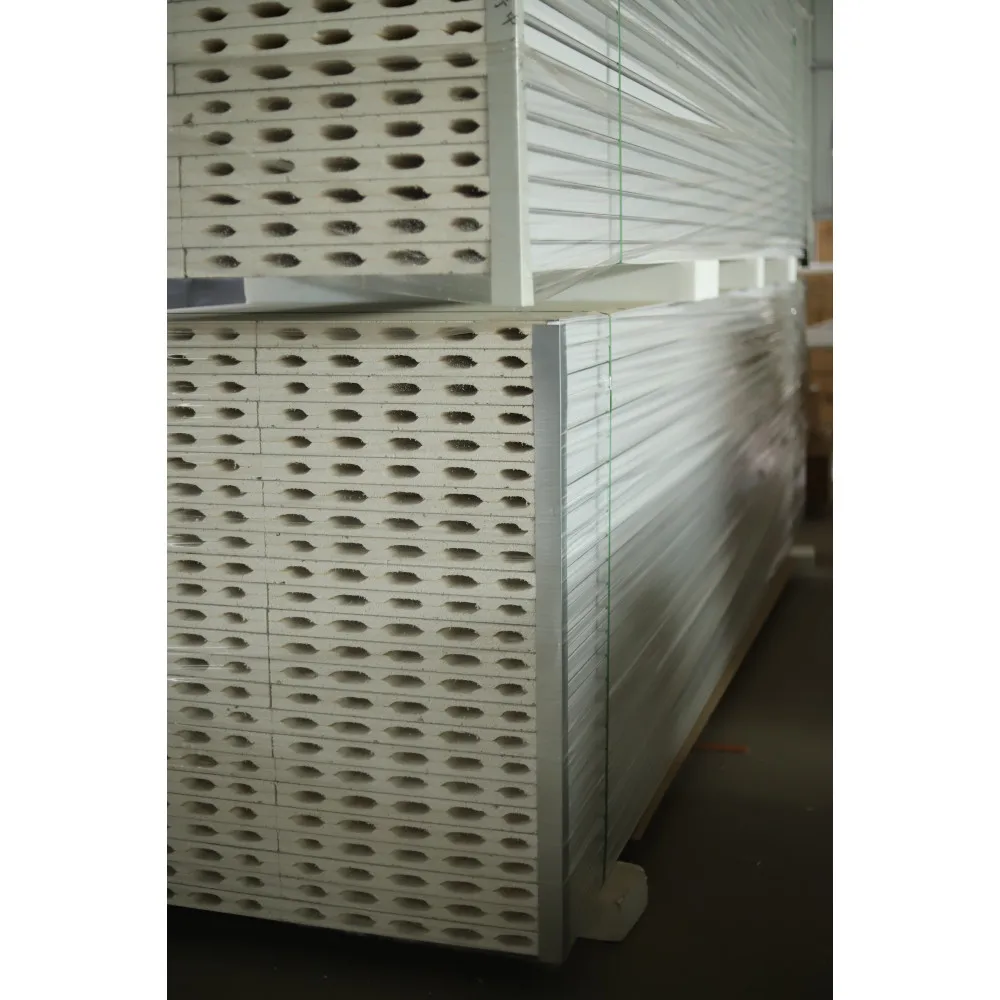 High-density  Magnesium trioxide color steel sandwich panel wall materials heat-insulating panels exterior wall panels