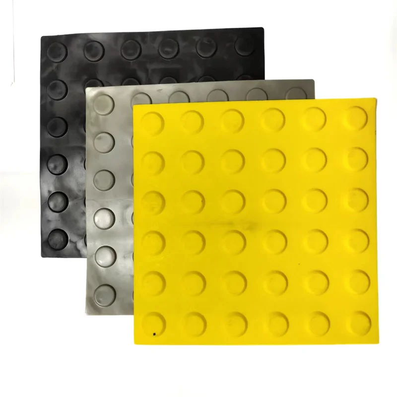 PVC/TPU/TPE Rubber Tactile Paving Tile Mat ABS Tactile Indicator Tile