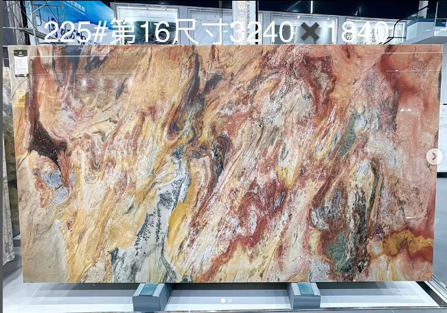 Rainbow hills quartzite slabs natural onyx marble background wall design blue marble wall cladding system blue roma quartzite