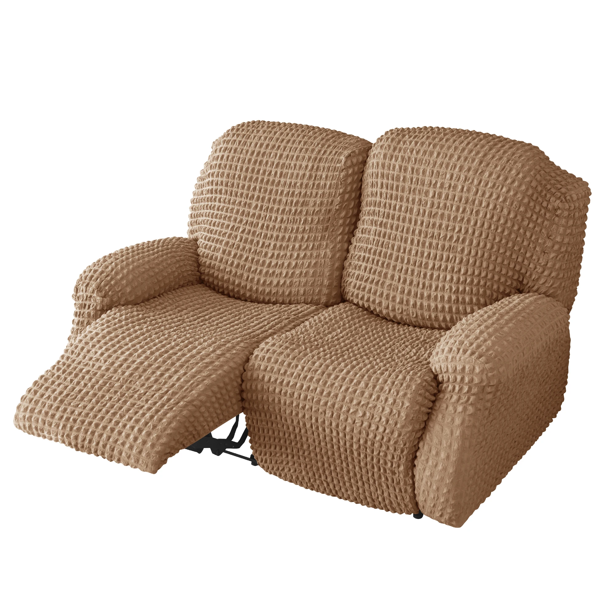 Amazon New Hot Sale Stretch Bubble Two Seat Double-seat Large Recliner Chivas Couch Sofa Slipcover Slipcovers Chair Covers