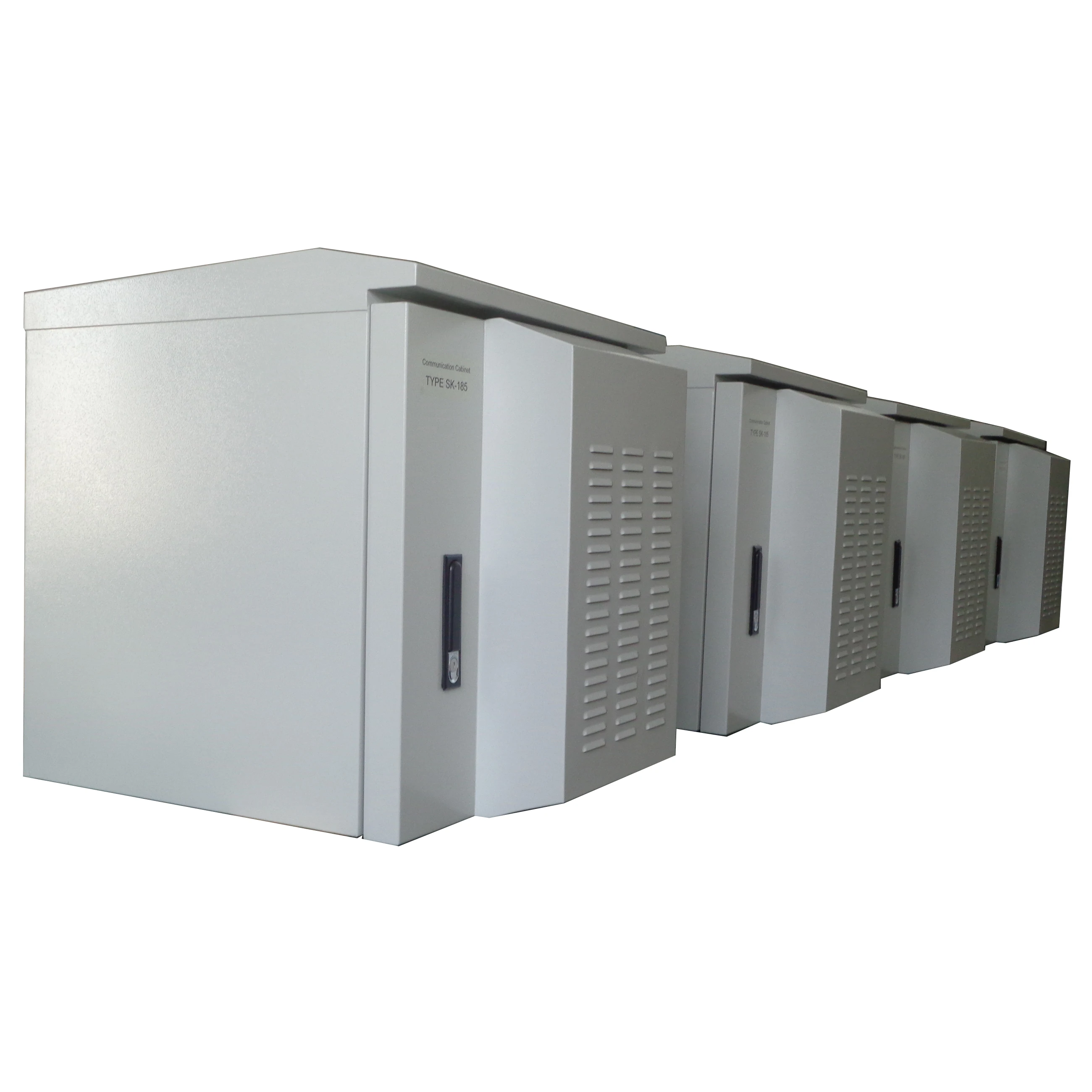 Waterproof outdoor communication cabinet 12U19 inch rack cabinet IP55 outdoor enclosure