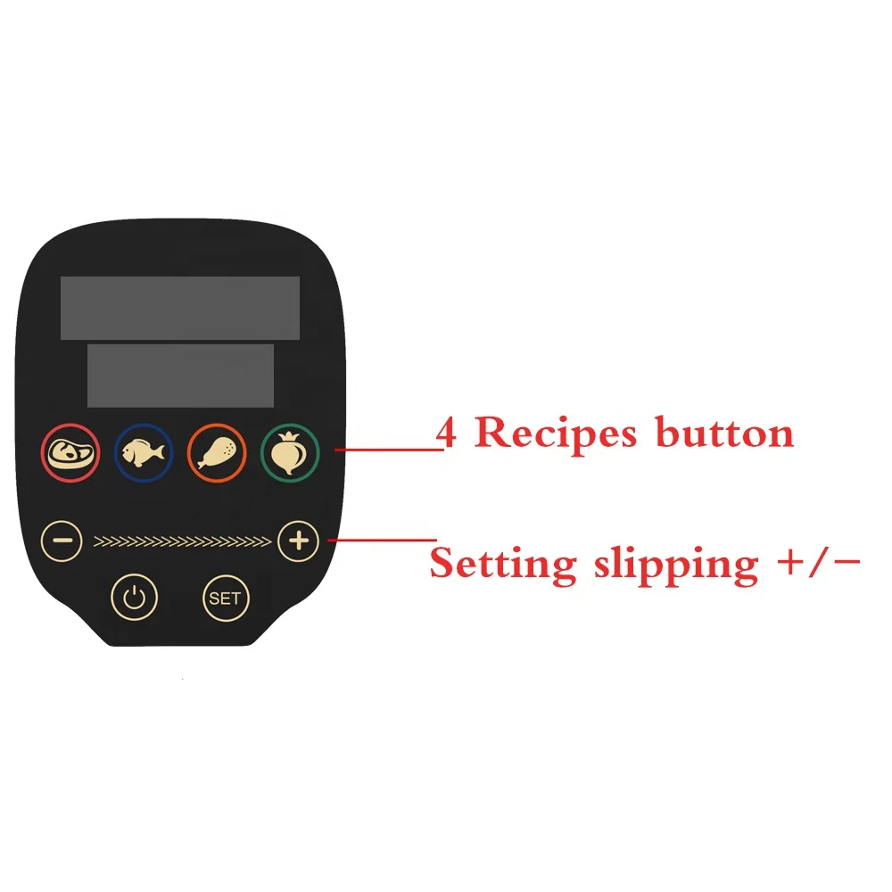 OEM ODM Sous Vide Machine With Digital Touchscreen Display Mini Portable Sous Vide Stick Slow Steak Cooker
