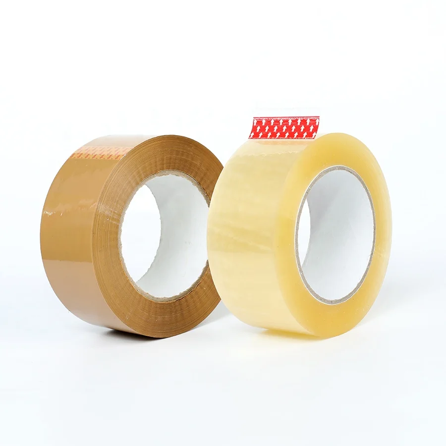 china cheap silent sellotape 45mm*100y*50um clear brown packaging tape 110 yards/roll 300m