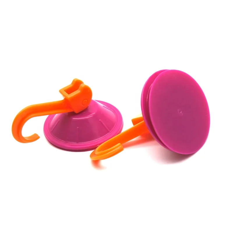 45mm diameter powerful colorful suction hook cup in clear color