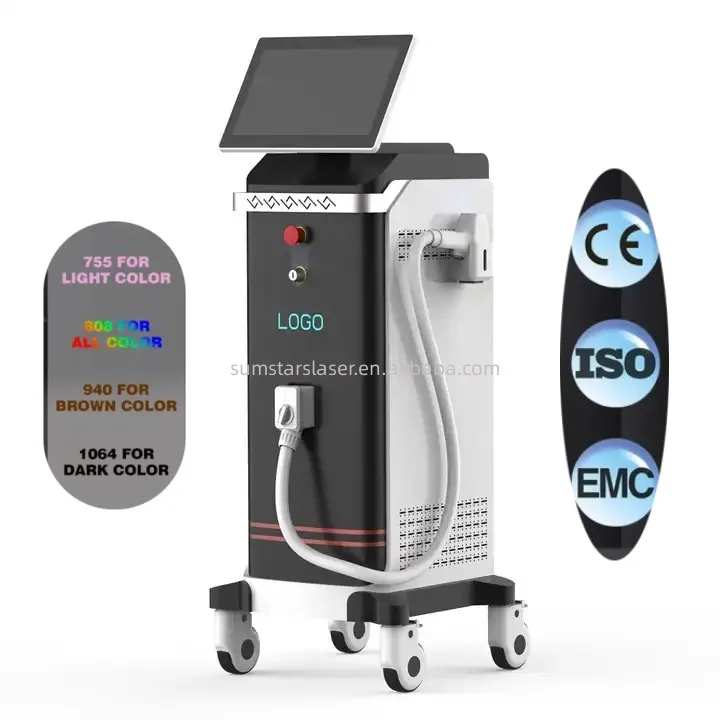 2024 New Design Professional Laser Hair Removal 808nm Diode Laser Machine
