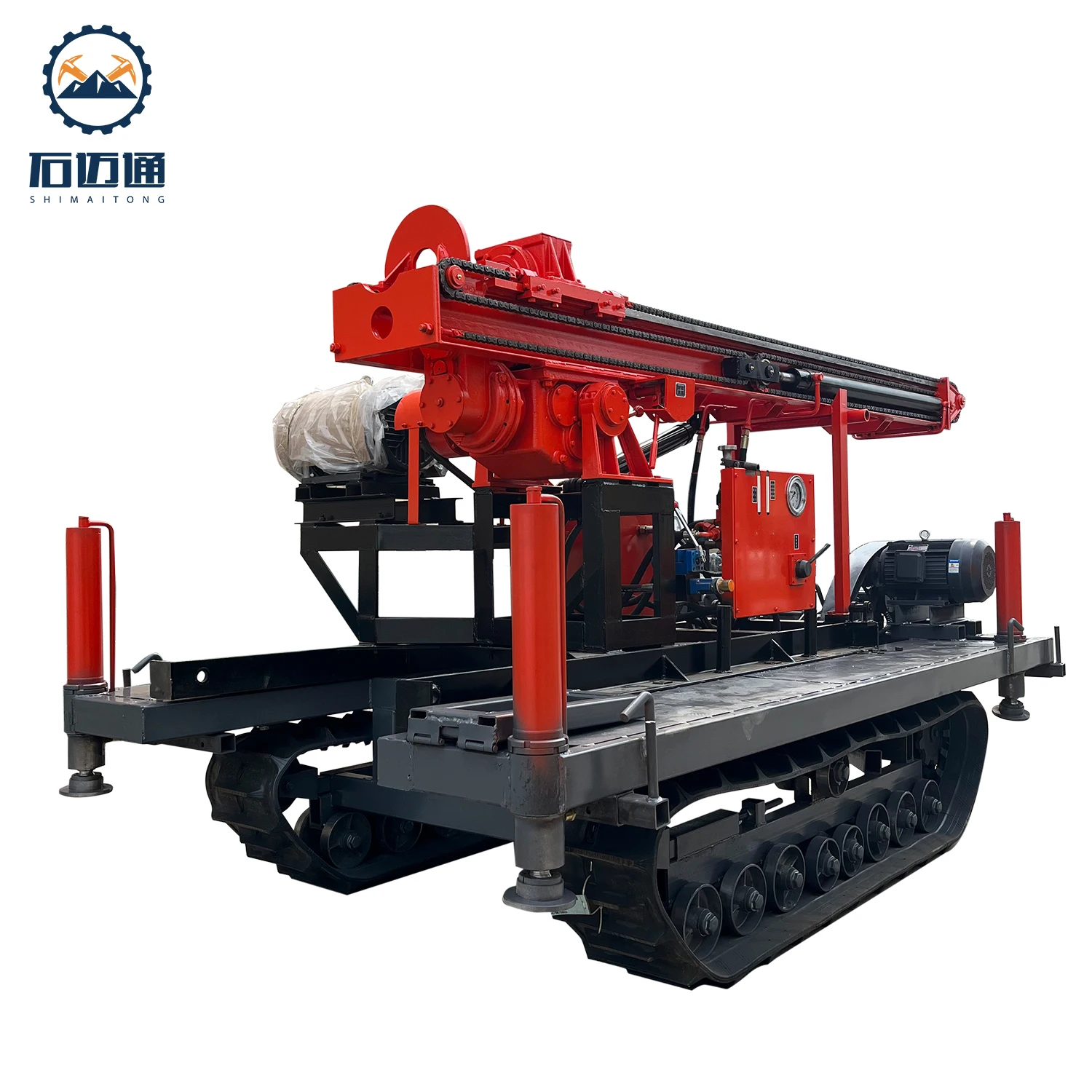 High Quality Geological Exploration 50m depth Rotary Drilling Rig With Air Compressor