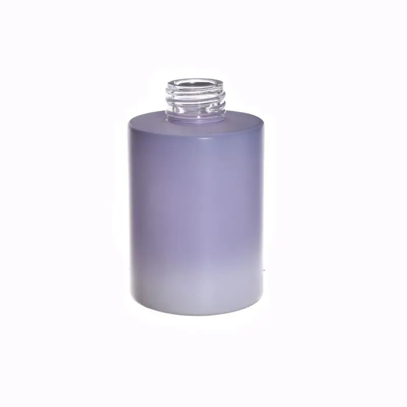 Round 100ml Transparent Colored Fragrance Scented Reed Diffuser Glass Bottle For Aroma Oil