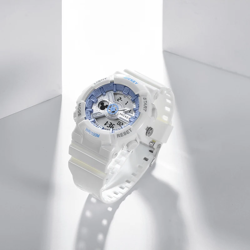 Waterproof Luminous Double Display Quartz Analog Digital Watches for Kids Teenagers School Student Daily Life Wrist Watch