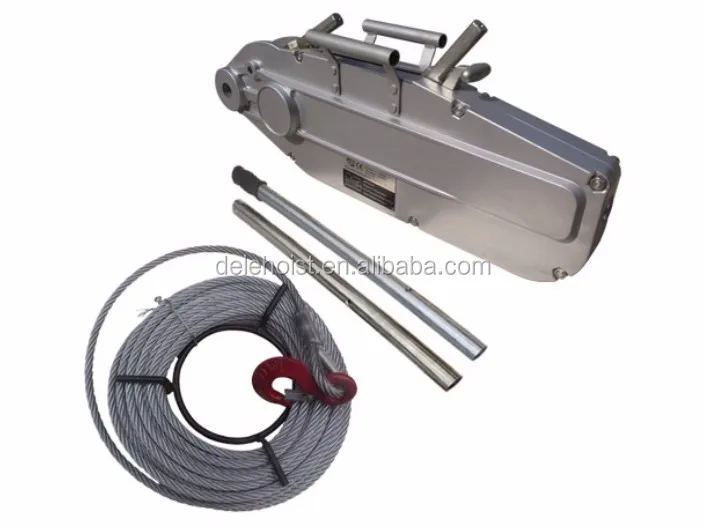 hot selling  wire rope  DSL-TW5400B  hand winch  manual  anchor lever trailer winches Wire Rope Tractor 5.4ton