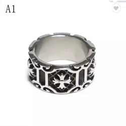 Dropshipping New Hand-woven Women Fashion Vintage Jewelry Punk Adjustable Mens Rings Stainless Steel Jewelry Hip Hop Punk Ring