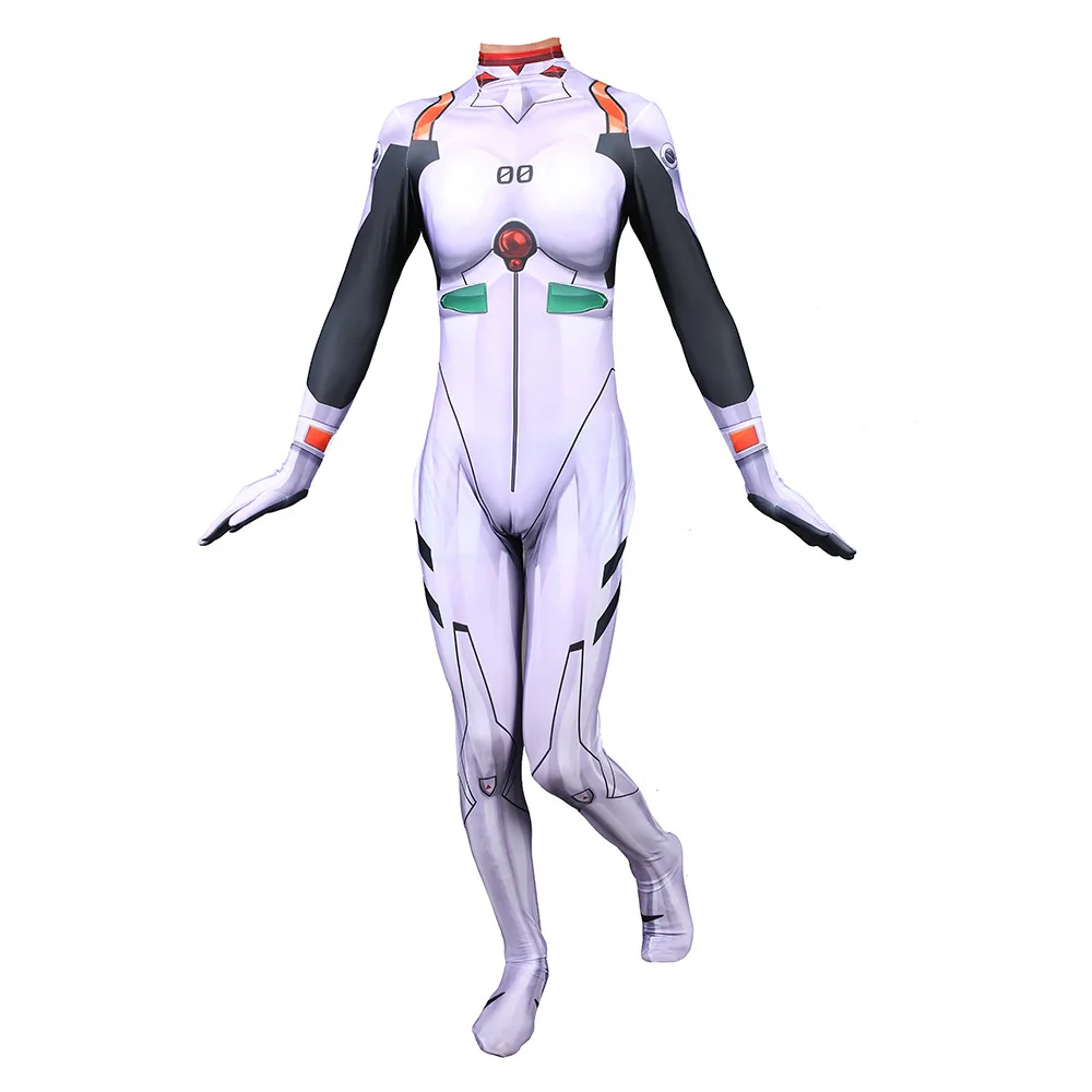 boy men party warm sexy New century Evangelion Ayanami Rei battle Cosplay anime bodysuit Halloween