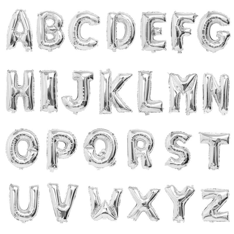 
16inch Custom Material Letters Birthday Foil Balloon Party Decor Cheap Price Hot Air Balloon 