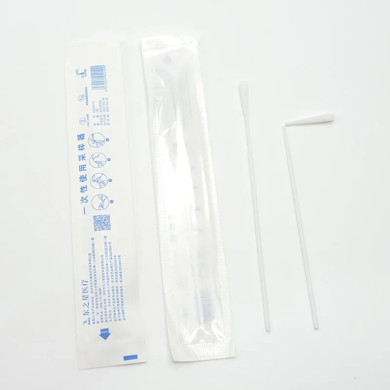 Medical Sterile Physical Break Antigen Test Collection Throat Swabs Flocked Sampling Nasal Swab