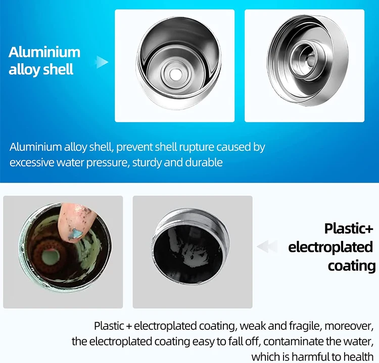 High Output Universal Shower Filter with Replaceable Multi-Stage Filter Cartridge