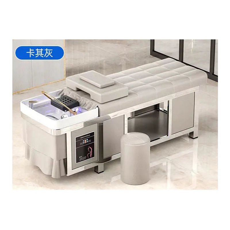 popular lay down salon washing head spa water therapy massage shampoo bed chair with water tank