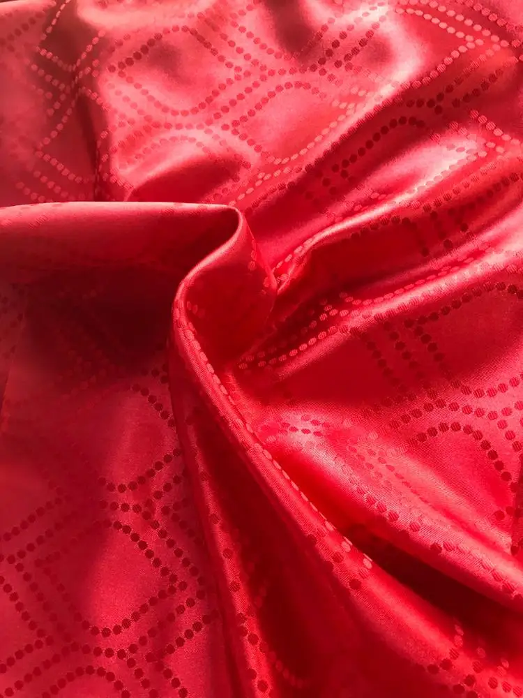 100% полиэстер, тканая жаккардовая атласная ткань для подкладки 75D * 150D