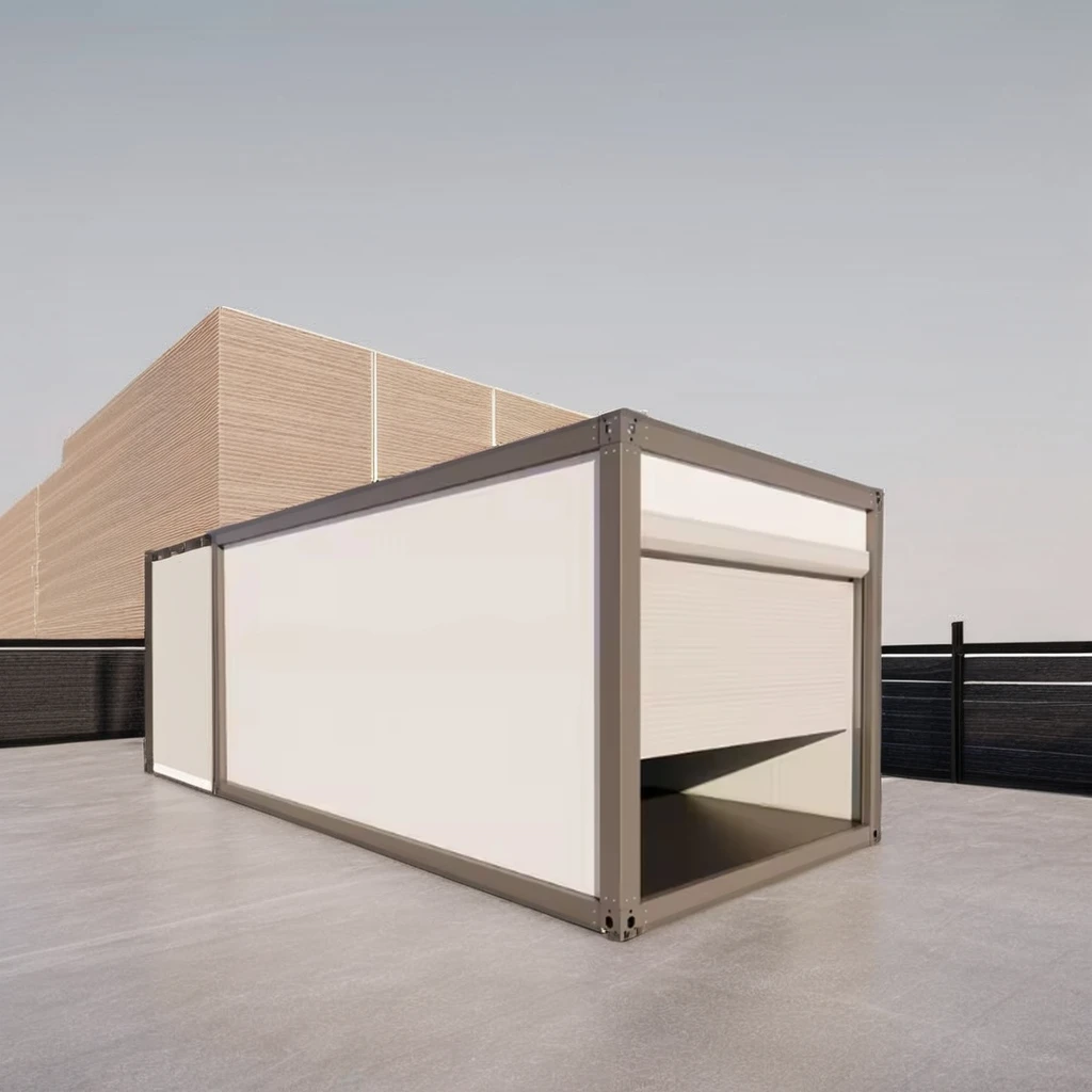 20ft Modern Design Living Modular Tiny Prefab Garage Flat Pack Container for Outdoor Use Made of Wooden Sandwich Panel Material