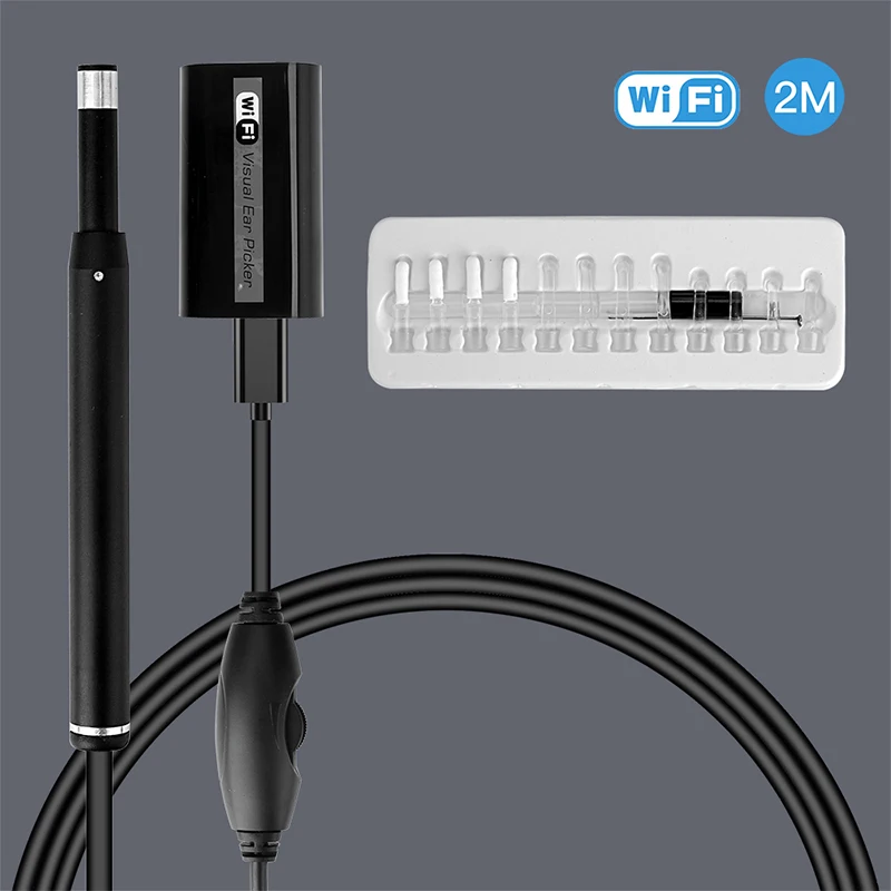 Wholesale Wifi Visual Earpick Hd Ear Wax Removal Led Ear Light Portable Camera Digital Video Otoscope