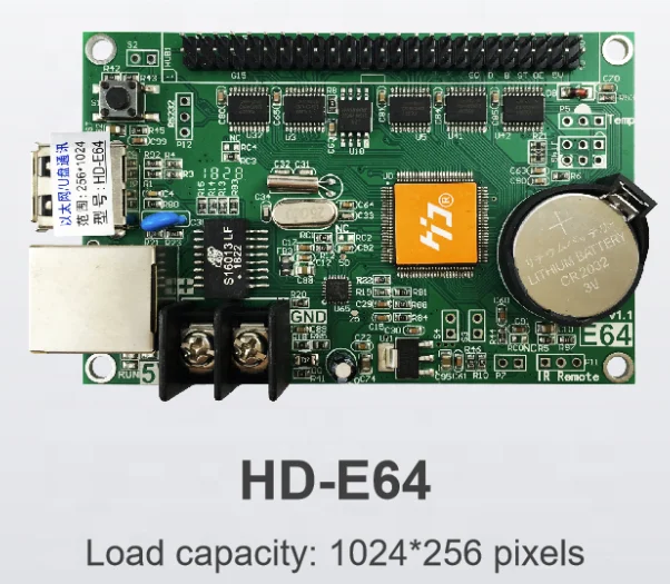 Huidu HD-E62 HD-E63 HD-E64 USB+Ethernet Port LED Asynchronous Control card