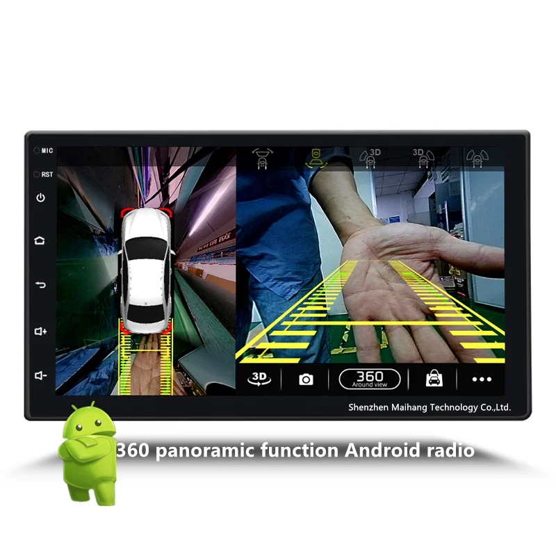 360 panoramic function Android radio 4 HD input camera 2+32G 8-core 2.0GHz Phonelink Sound Effects Stereo car video