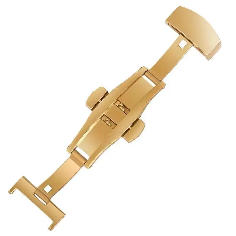 Foldable 316L Stainless Steel Butterfly Watch Strap Buckle Deployment Clasp Buckle for Patek Watch