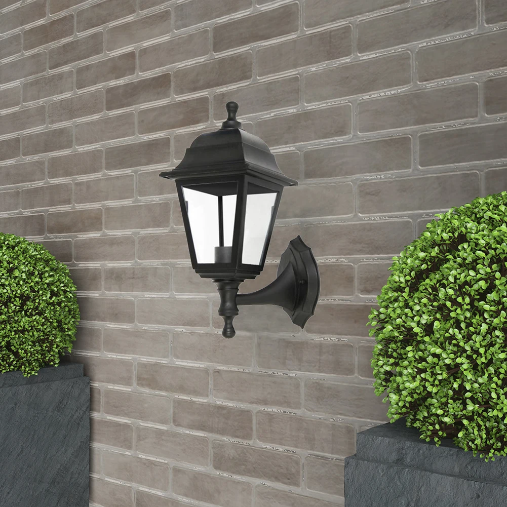 outdoor plastic wall led light IP44 garden wall lamp cheap and classical garden lantern post light wall lighting