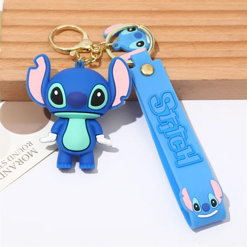 Cute Cartoon Stitch Keychain Mickey Minnie Keychain Accessories Wholesale Cute Mickey Keychain Wholesale