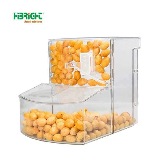 Factory Supply Acrylic Bulk Candy  Food Display Dispenser Bins Sweet Candy Dispenser For Supermarket