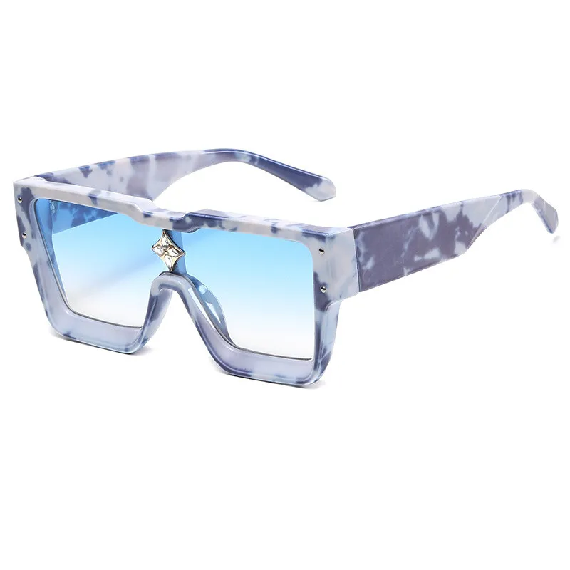 2022 Luxury designer sunglasses famous brands square frame sunglasses female diamond sunglasses oversized gafas de sol