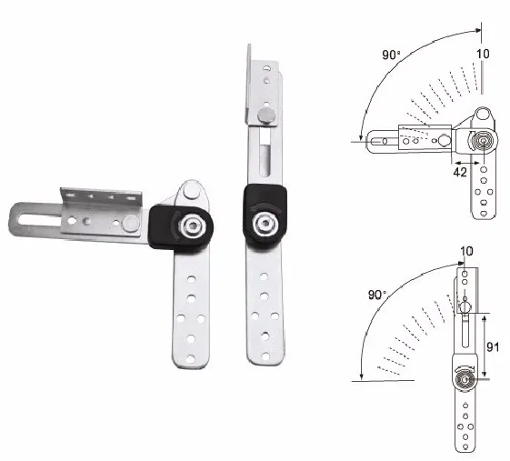 Functional sofa bed adjustable hinge from China folding furniture hinges 6 stops