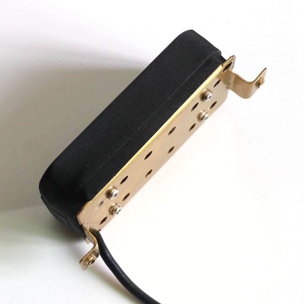 6.3mm Large Pole Piece Humbucker Guitar Pickup with ceramic magnet bar in Black zebra colors