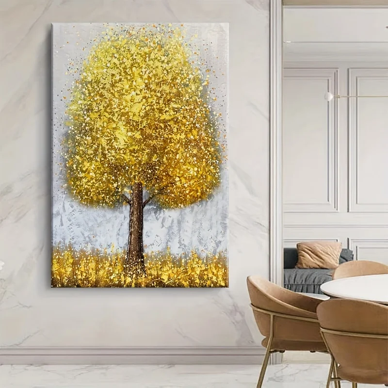 Custom 100% Hand Painted Home Decor Tree Wall Art Decor Pictures Handmade Canvas Artwork Hand Oil Painting