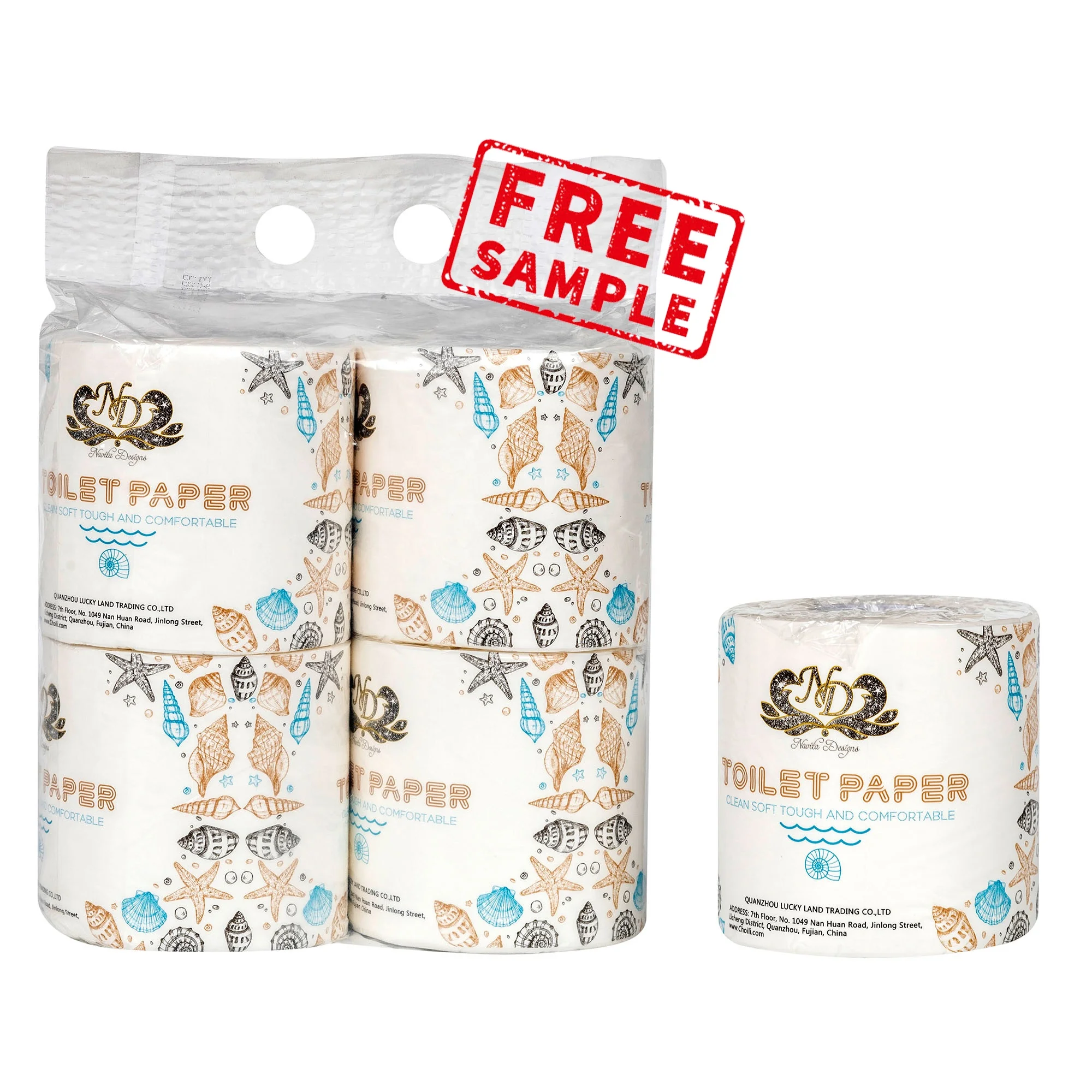 High Quality Ultra Soft Virgin Pulp Toilet Paper Factory Directly Private Label Biodegradable Toilet paper