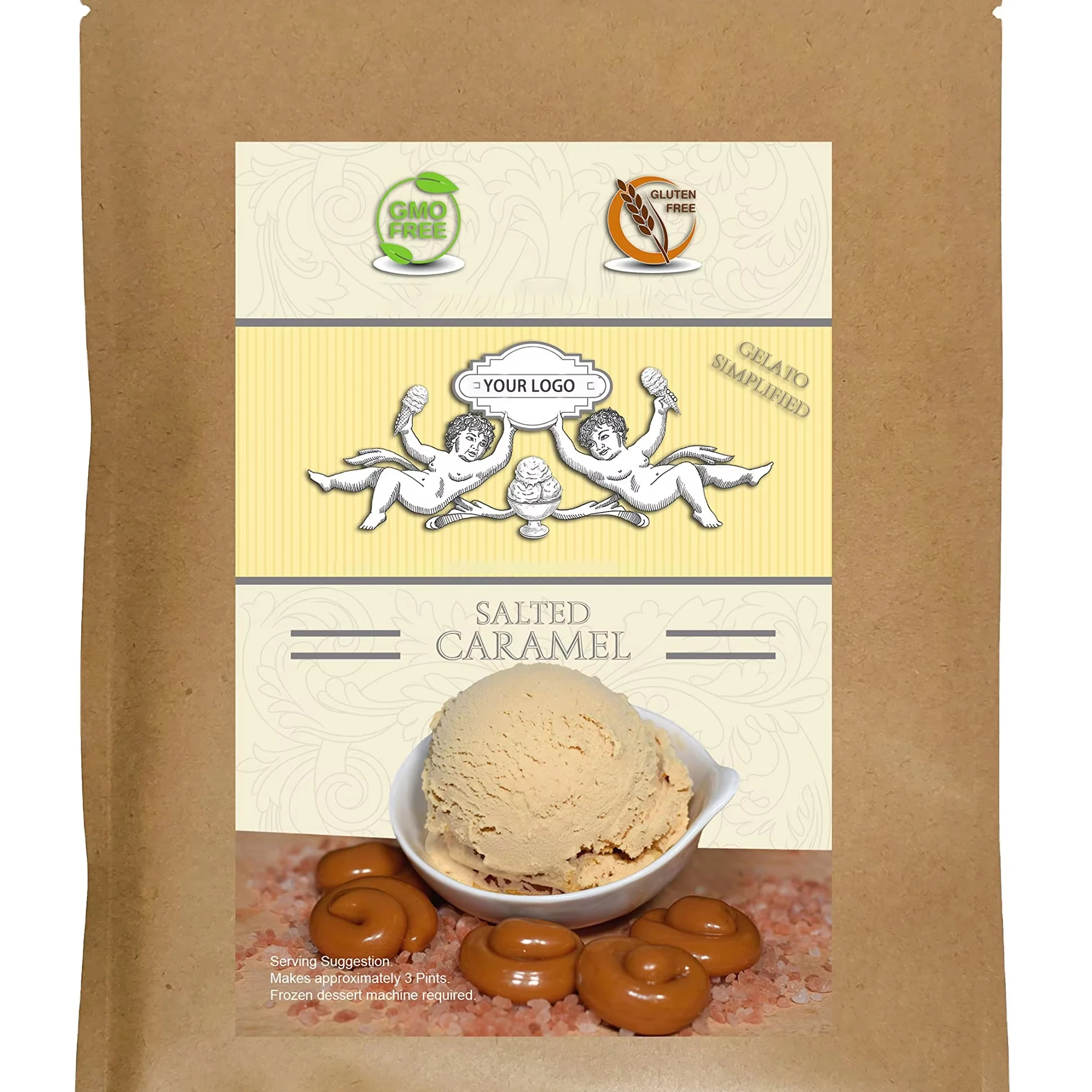 Best Selling High Quality Cream Vanilla Ice Cream Soft Powder Ice Cream Mix 1kg Halal