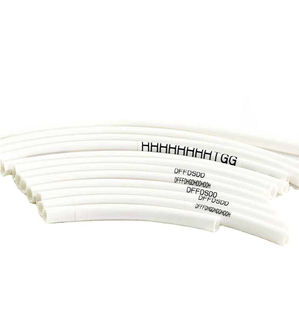 Industrial Thermal transfer printing printer supplier Blank Cable Marking Tubes Cable Marker Tube label In White Colour