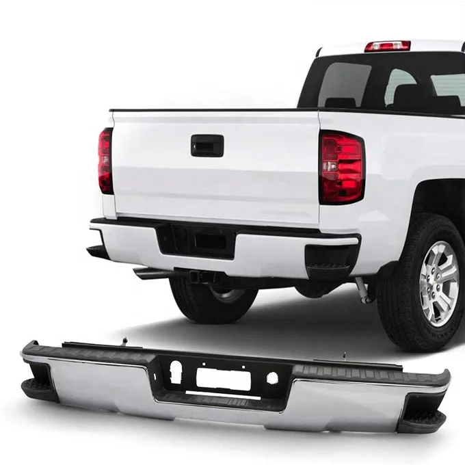  2014-2018 Silverado Sierra 1500 хромированный задний бампер для