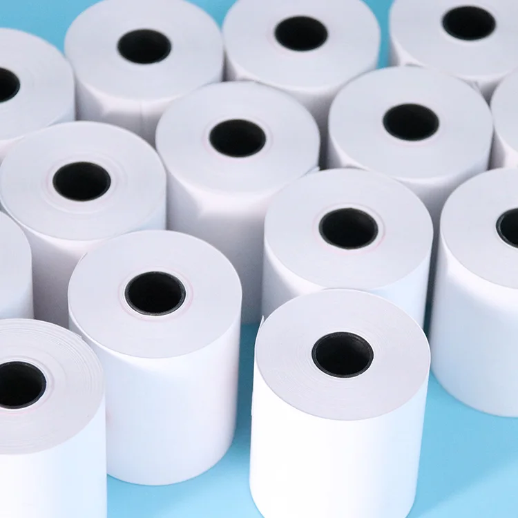 Wholesale 57*50mm POS Receipt Paper 70 gsm Thermal Paper Roll with 13/17mm core ATM machine Cash register paper