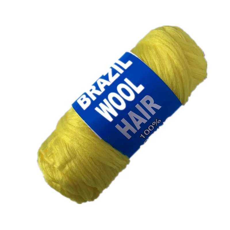 Cynthia Brazil Wool Hair Yarn for African Synthetic Braiding Hair Threading Cheap Price 70g/roll