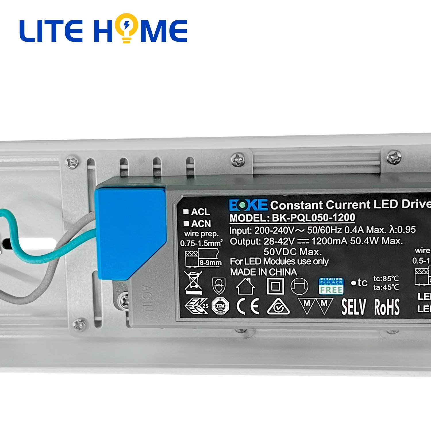 Litehome высокое качество светодиодный датчик движения света CE FCC 20 Вт с регулируемой яркостью светящееся освещение для склада